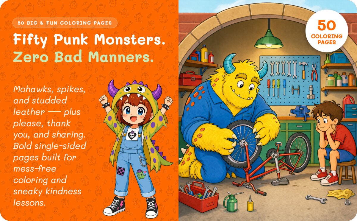 Sample page 1 from Punk Monster Kindness