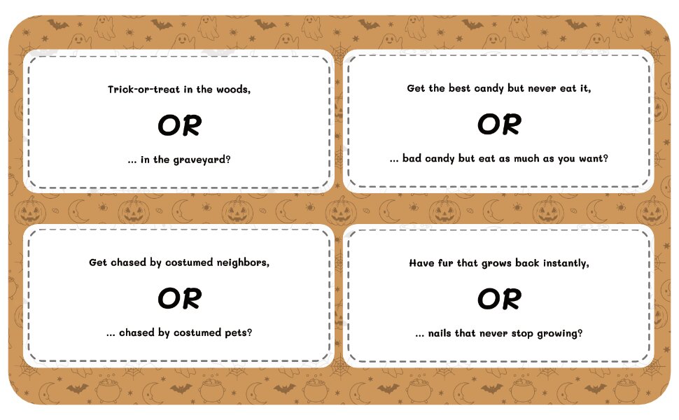 Sample page 2 from Would You Rather Halloween
