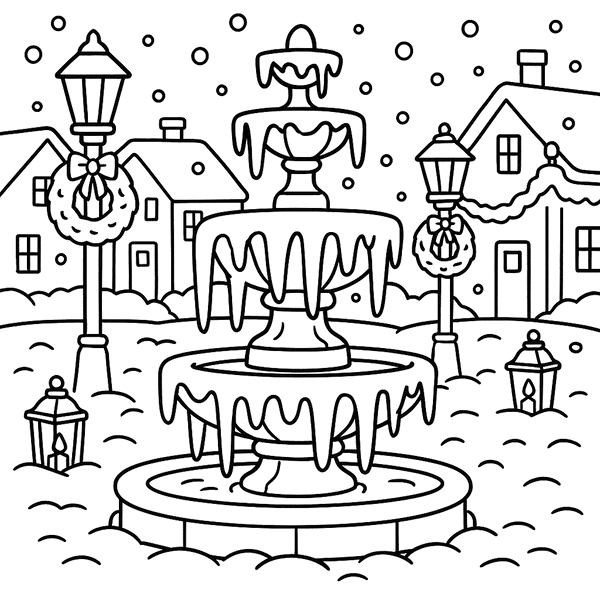 Christmas Cheer coloring page 1