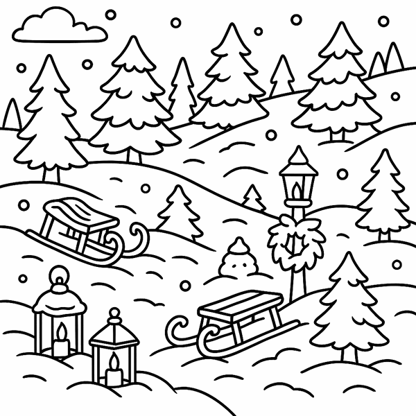 Christmas Cheer coloring page 2