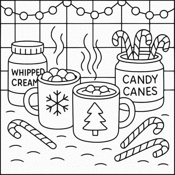 Christmas Cheer coloring page 4
