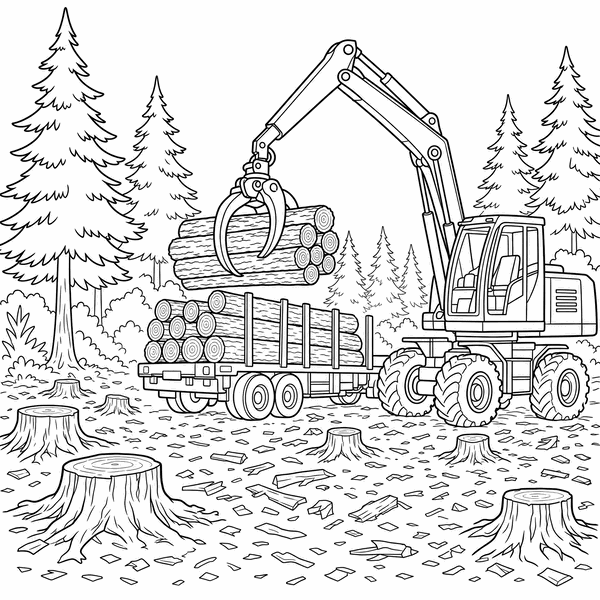 Steel and Big Wheels coloring page 2