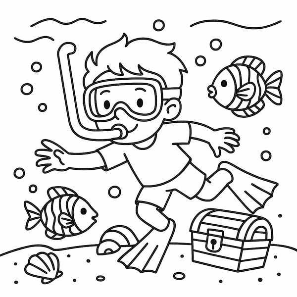 Summer Fun coloring page 2