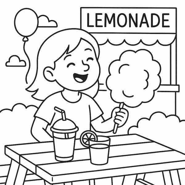 Summer Fun coloring page 3