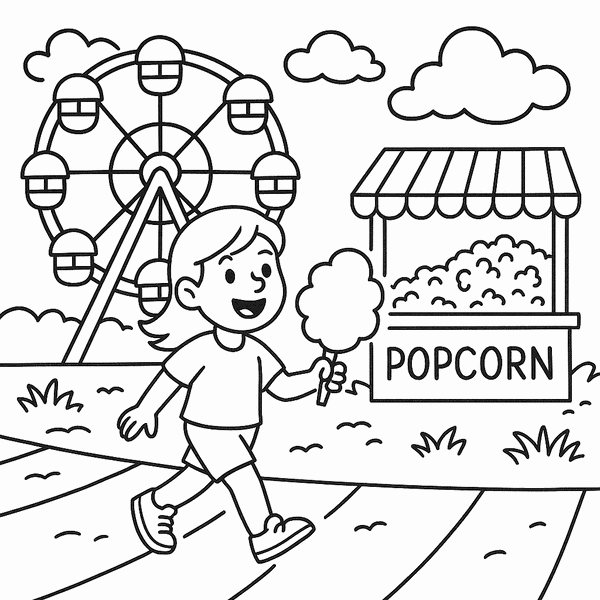 Summer Fun coloring page 4