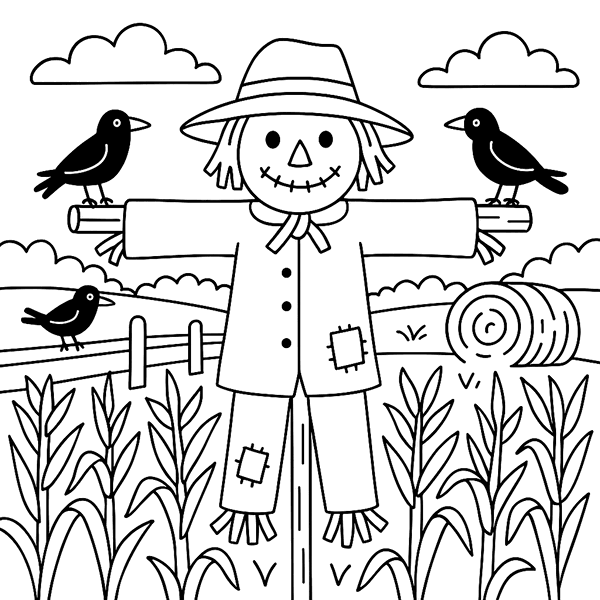 Thankful Harvest coloring page 3