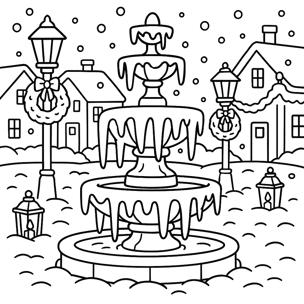 Free Christmas Cheer coloring page